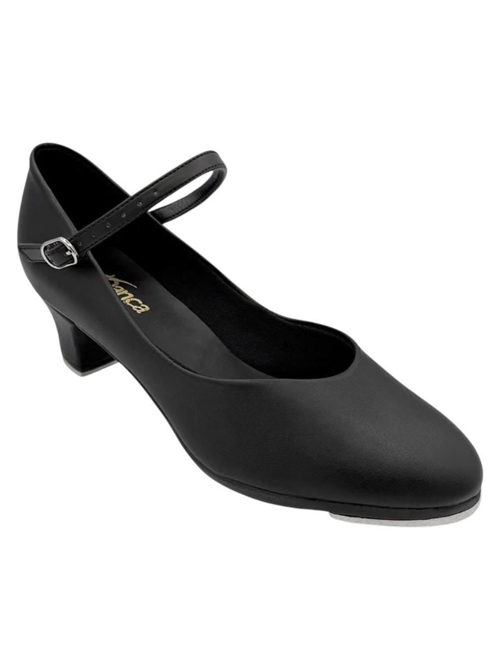 So Danca TA55 Black Leather Mary Jane Tap Shoes Character Dance Size 7 Medium